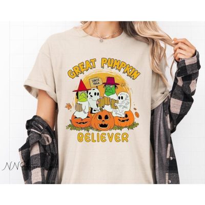 Great Pumpkin Halloween Shirt Scary Pumpkin T-shirt Halloween Ghost Shirts Thanksgiving Shirt Ghost Pumpkin Tshirt Spooky Season Shirt Sweatshirt Hoodie