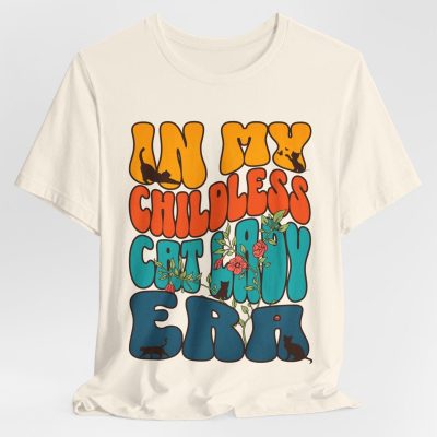 In My Childless Cat Lady Era T-shirt Childless cat lady for Kamala Childless cat lady for Harris Cat Lady for President Unisex Tee Kamala Harris 2024 Election 2024
