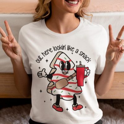 Out Here Looking Like A Snack - Christmas Shirt - Unisex T-Shirt for Men or Women