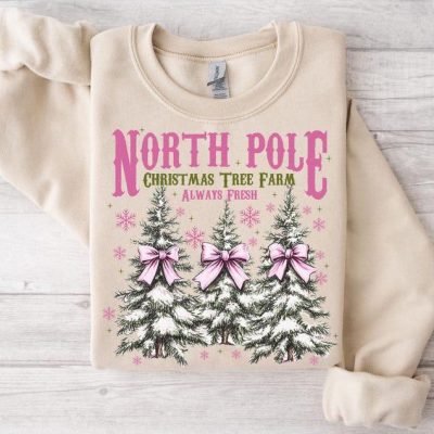 North Pole Farm Fresh Christmas Tree Shirt Christmas Tree Cake Shirt